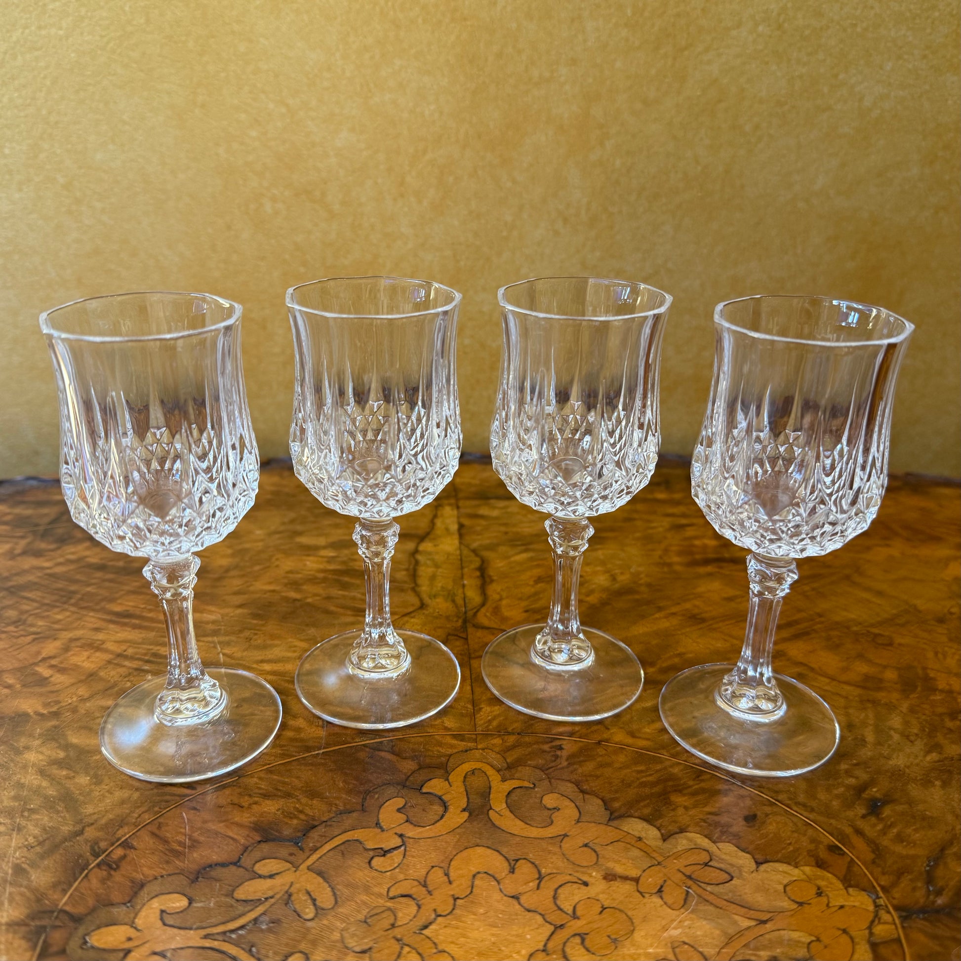 Vintage Cristal D’Arques Longchamp Port Glasses Set