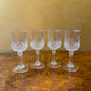 Vintage Cristal D’Arques Longchamp Port Glasses Set Of Four 