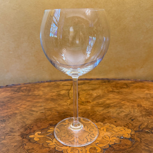 Vintage Crystal Balloon Red Wine Glass