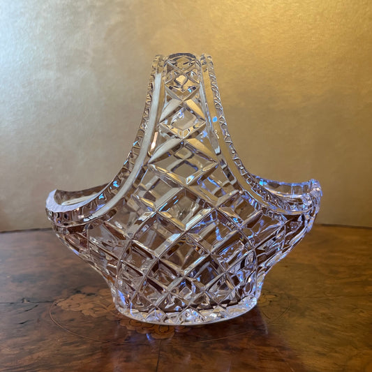 Vintage Crystal Basket 