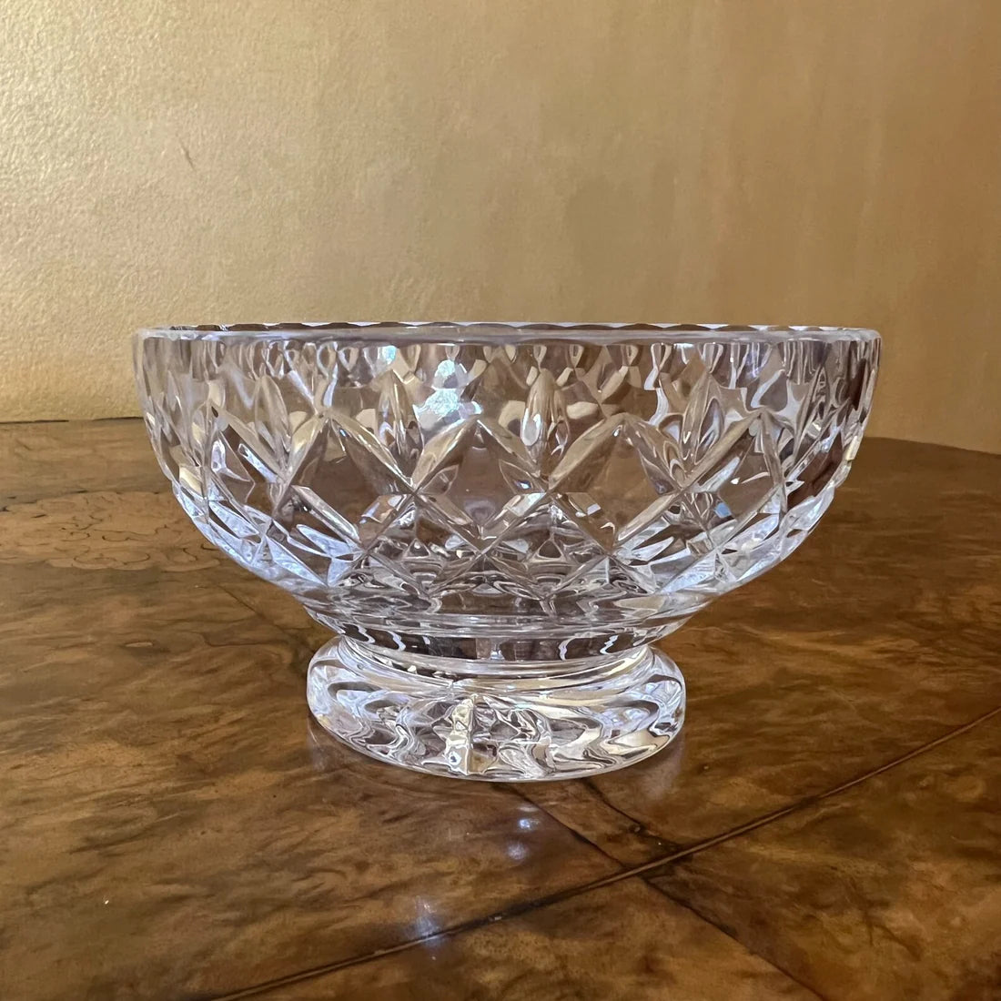 Vintage Crystal Set Of Four Bowls