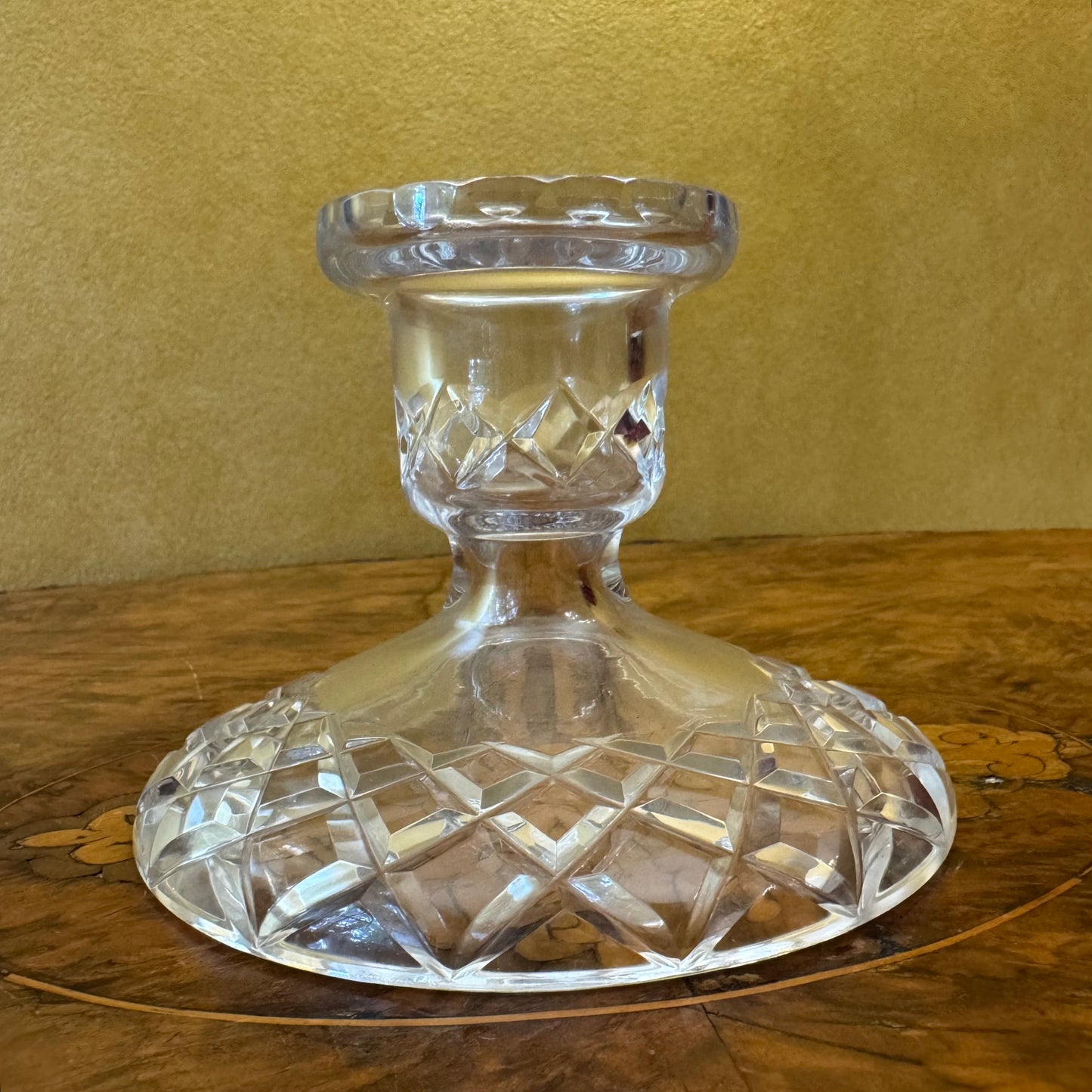 Vintage Crystal Candle Holder