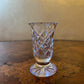 Vintage Crystal Cut Bud Flower Vase 