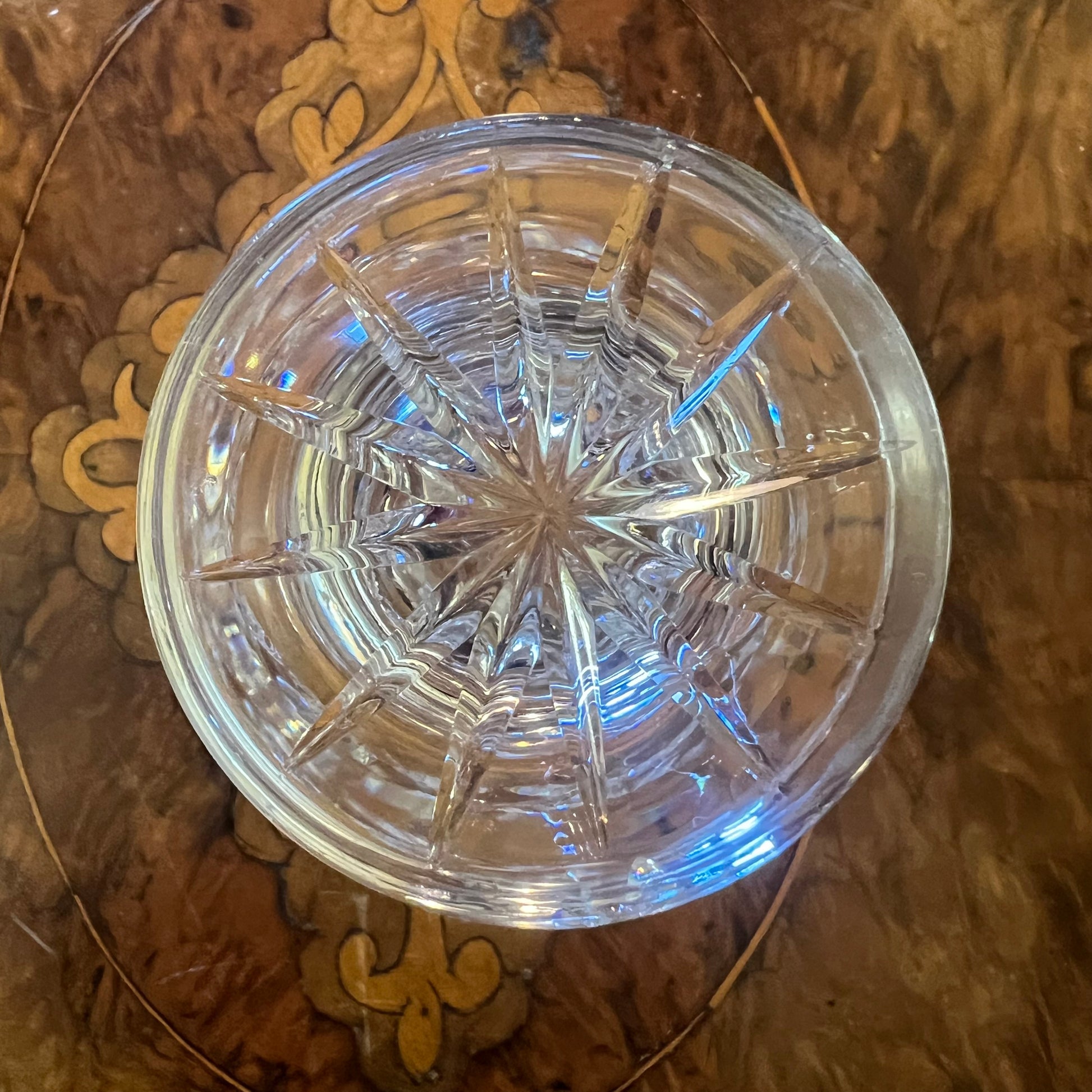 Vintage Crystal Cut Bud Vase