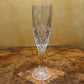 Vintage Crystal Cut Champagne Flutes