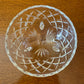 Vintage Crystal Cut Footed Dessert Bowl