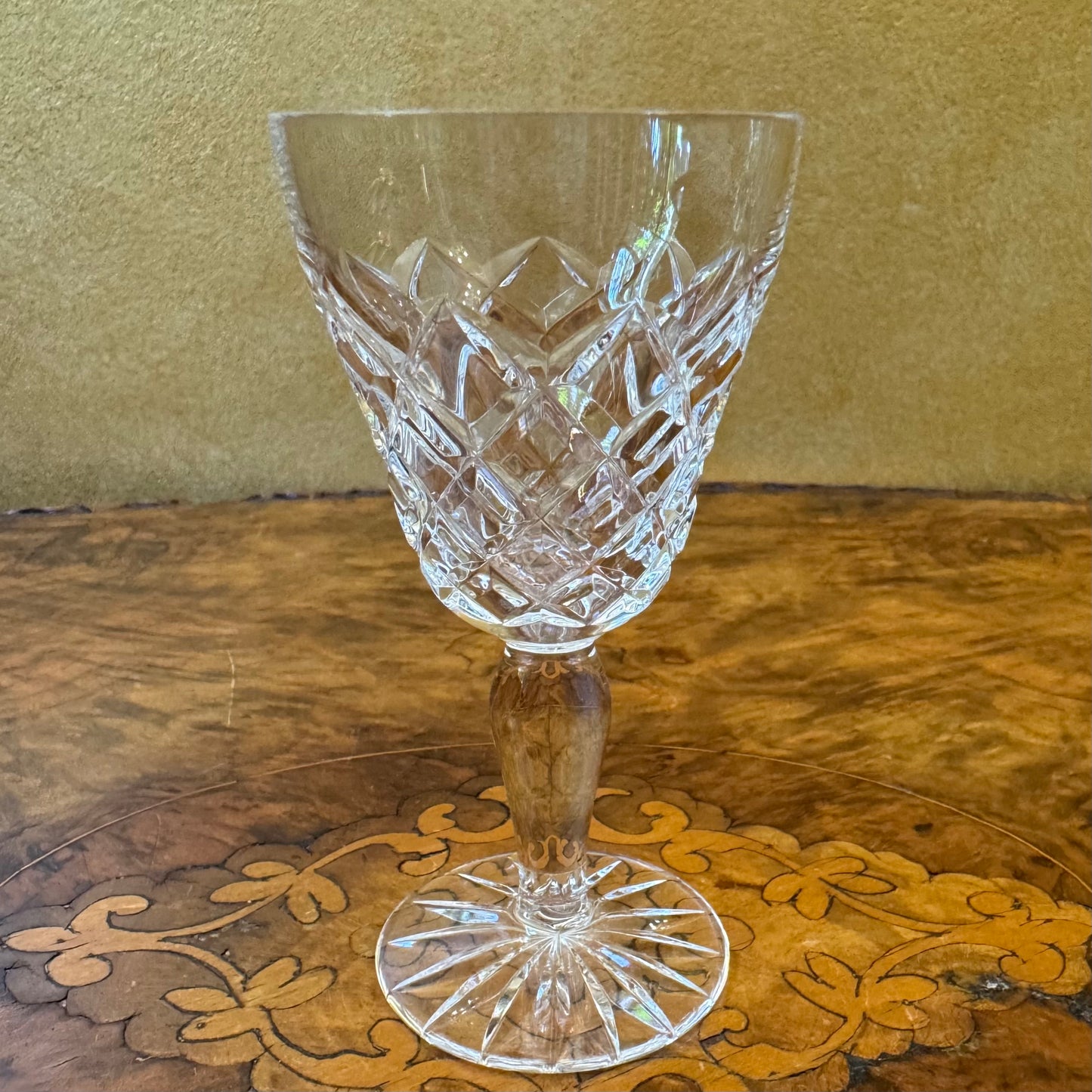 Vintage Crystal Cut Port Glasses 
