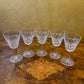 Vintage Crystal Cut Port Glasses Set 