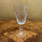 Vintage Crystal Cut Sherry Glasses 