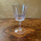 Vintage Crystal Cut Wine Glasses 