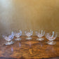 Vintage Crystal Dessert Bowls Set Of Five