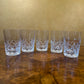 Vintage Crystal Drinking Glasses Set Of Five 