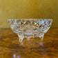 Vintage Crystal Grimwade Cut Footed Dessert Bowl 