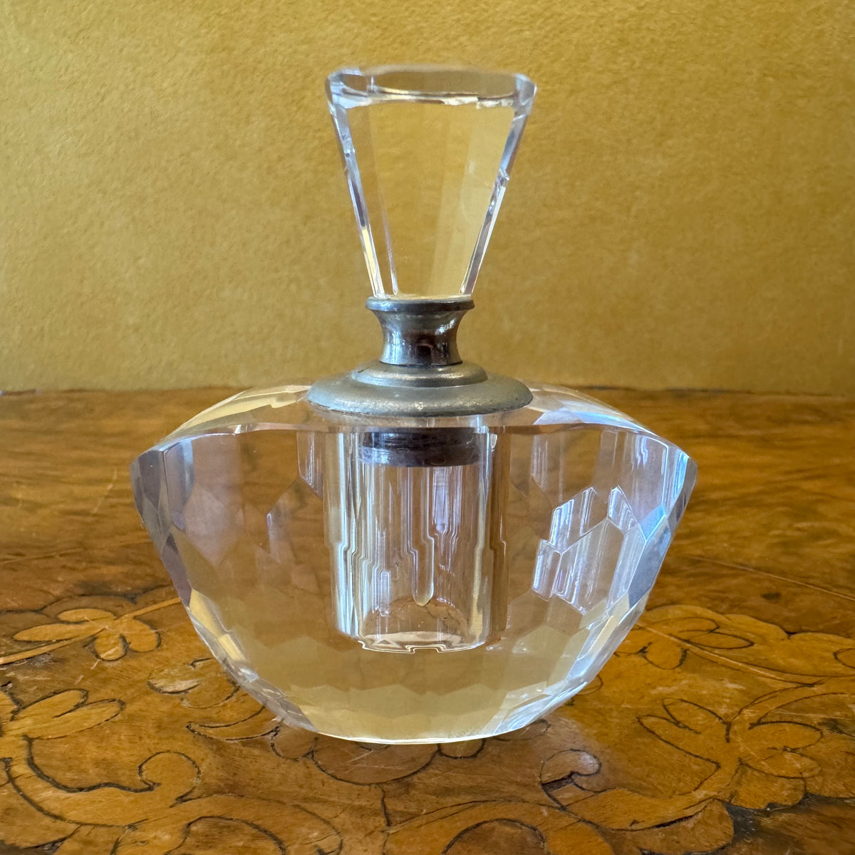 Vintage Crystal Perfume Bottle 