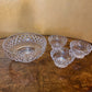 Vintage Crystal Set Of Four Bowls