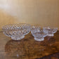 Vintage Crystal Set Of Four Bowls