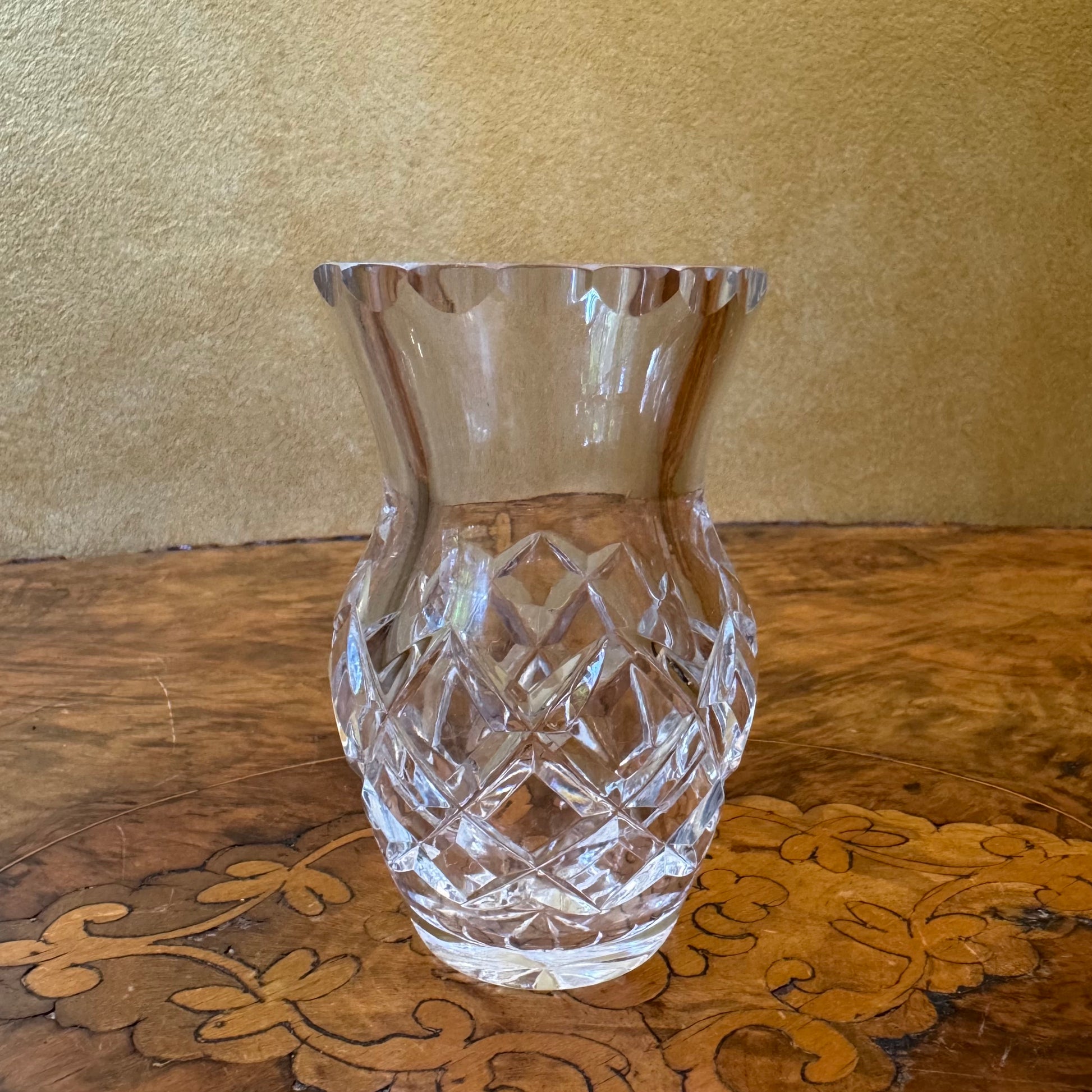 Vintage Crystal Small Vase 