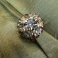 Vintage Cubic Zirconia Screw On Earring