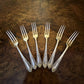 Vintage Daniel & Arter Silver Plated Dessert Forks Set Of Six
