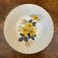 Vintage Delphine Yellow Floral Print Trinket Dish 