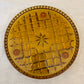 Vintage Depression Amber Glass Cake Plate 