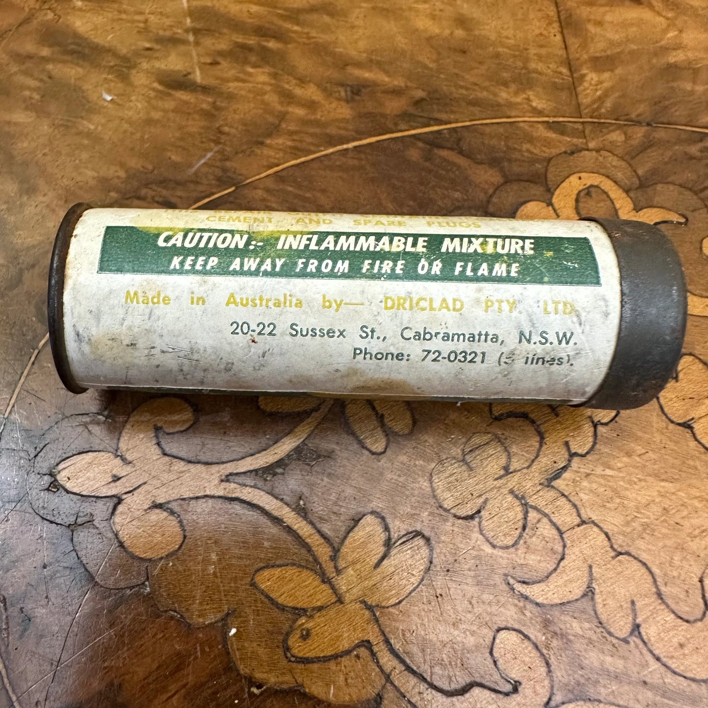 Vintage Driclad Repair Outfit Tin Ornamnet
