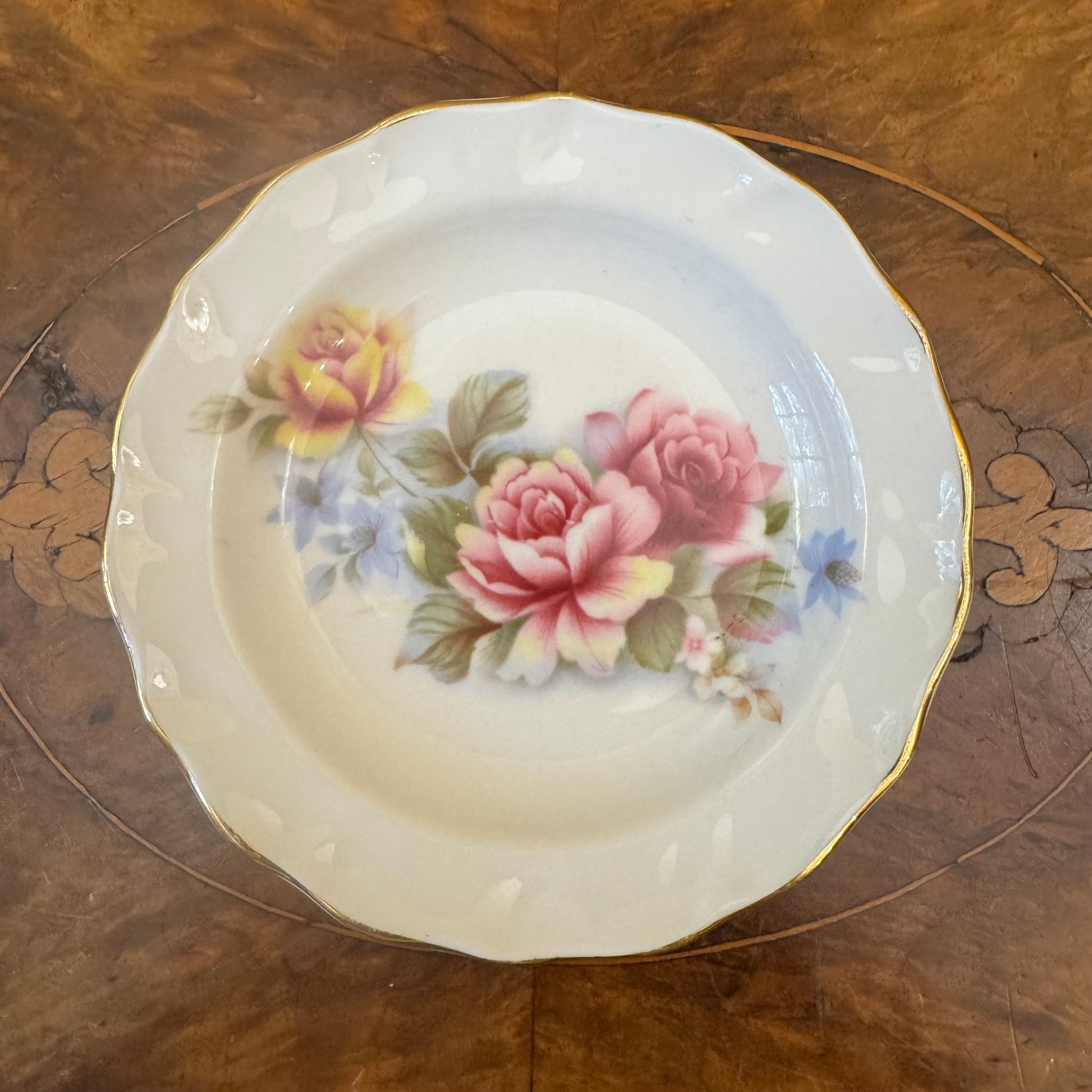 Vintage Duchess Floral Print Trinket Dish 