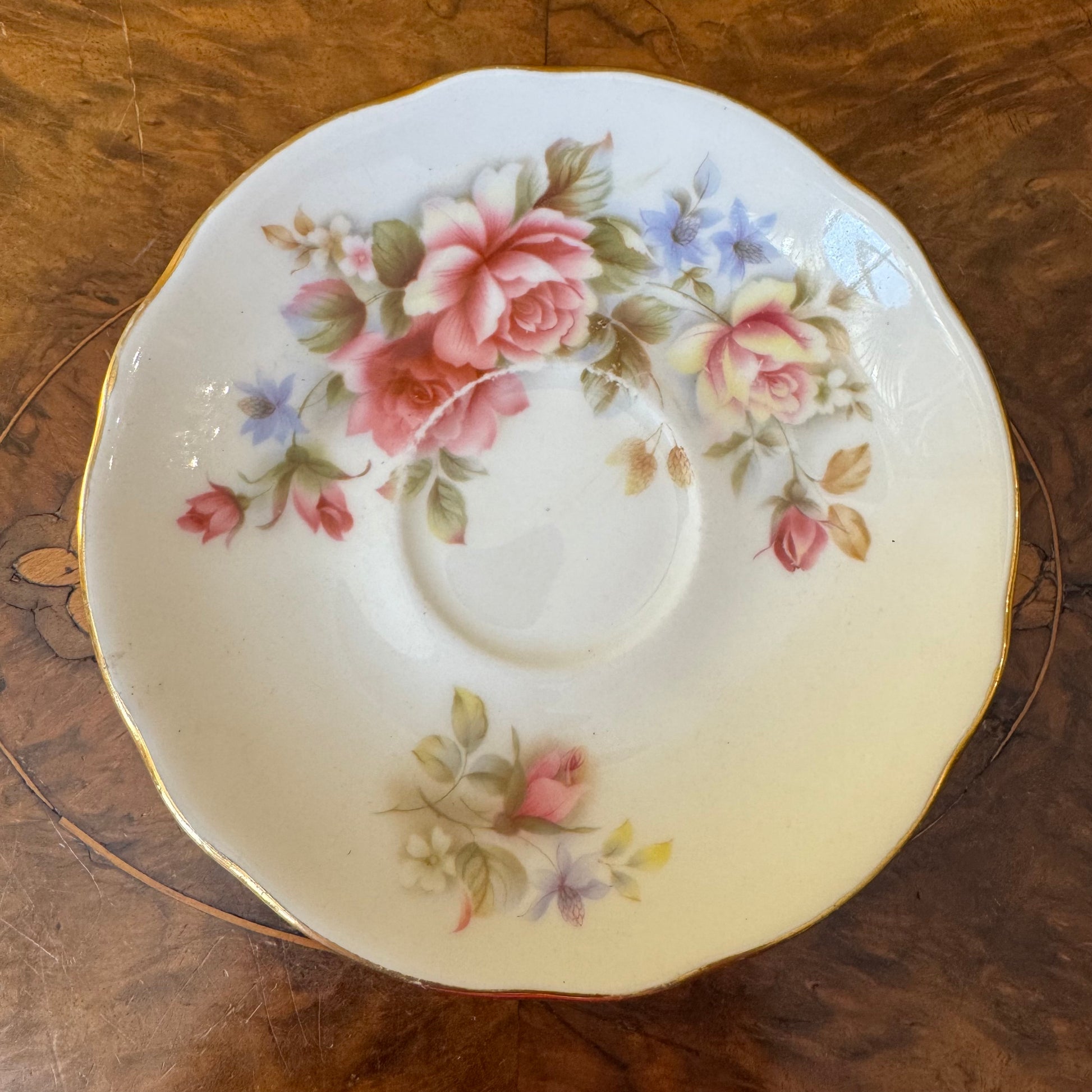 Vintage Duchess Floral Saucer 