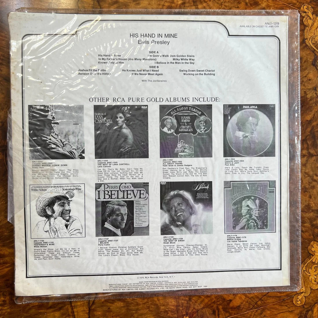 Elvis Presley His hand Is Mine Vinyl Record