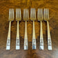 Vintage English Sheffield Springtime Silver Plate Forks 