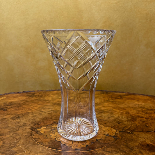 Vintage English Tudor Hour Glass Shape Vase