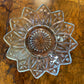 Vintage Federal Pressed Petal Glass Dish