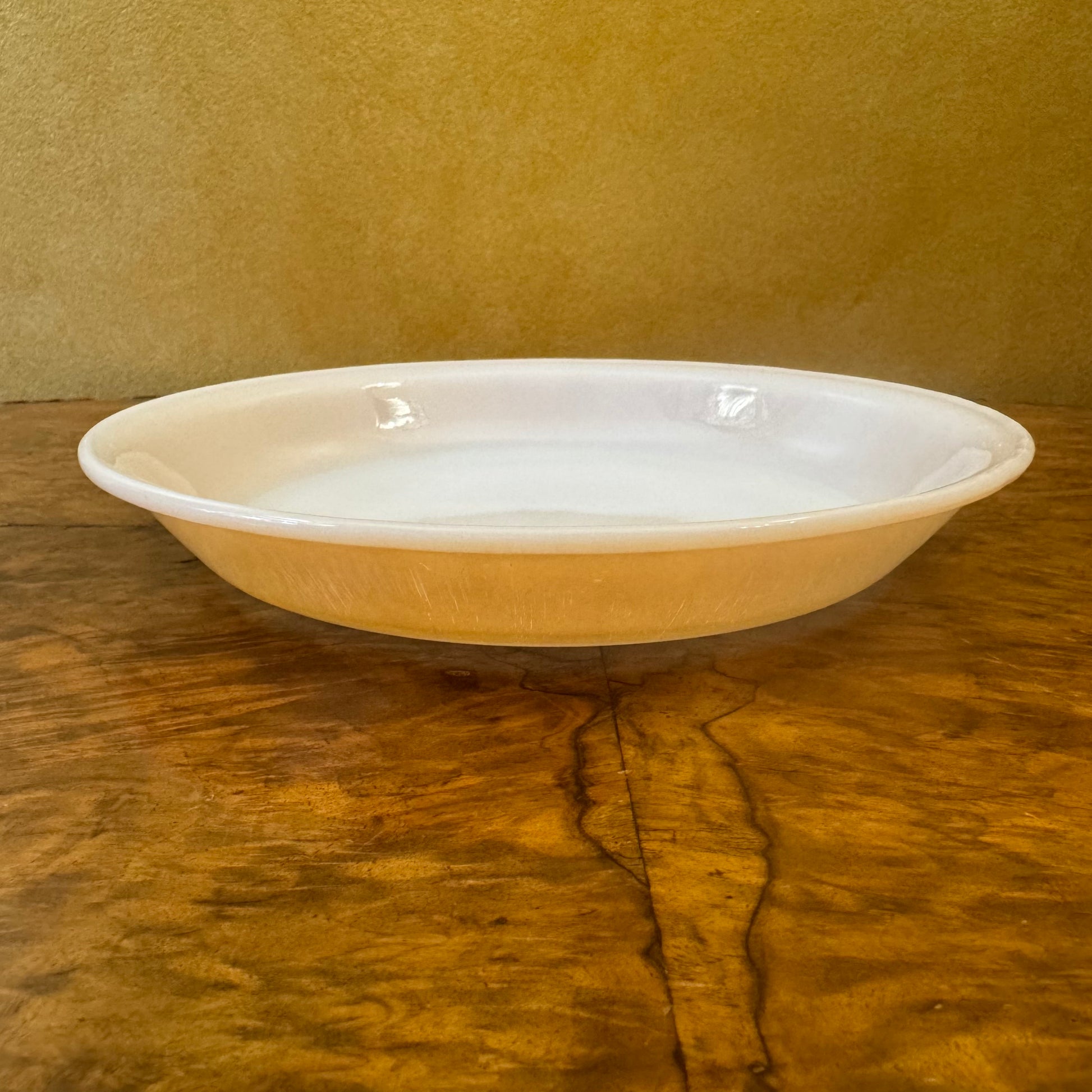 Vintage Fire King Peach Lusterware Pie Plate