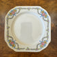Vintage Floral Border Square Side Plate 