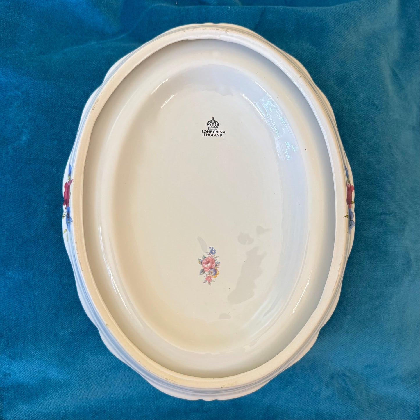 Vintage Floral Domed Wall Plaque