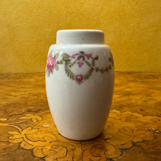 Vintage Floral Print Bud Vase 