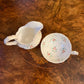 Vintage Floral Print Milk Jug & Coffee Cup