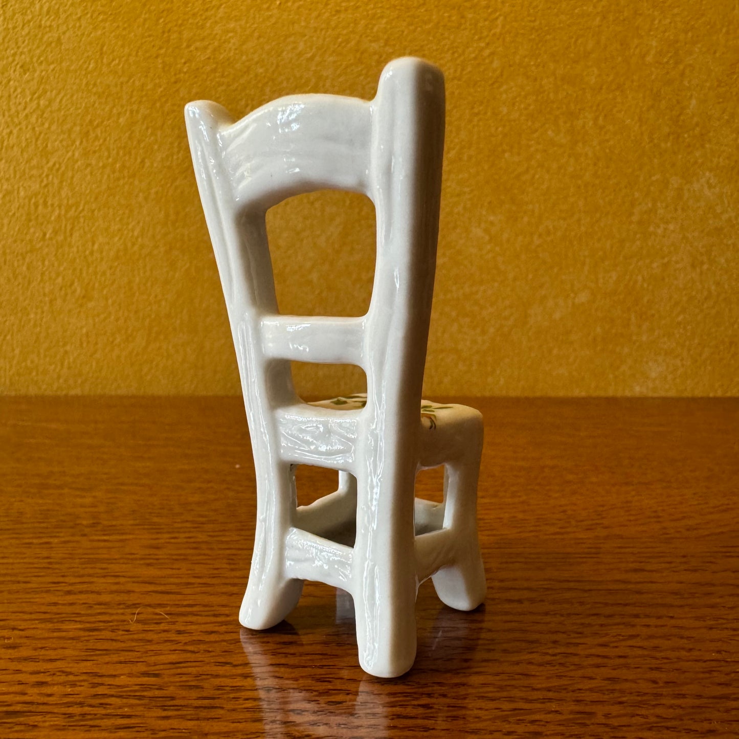 Vintage Floral Print Miniature Chair 