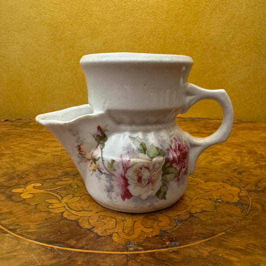 Vintage Floral Print Shaver Mug 