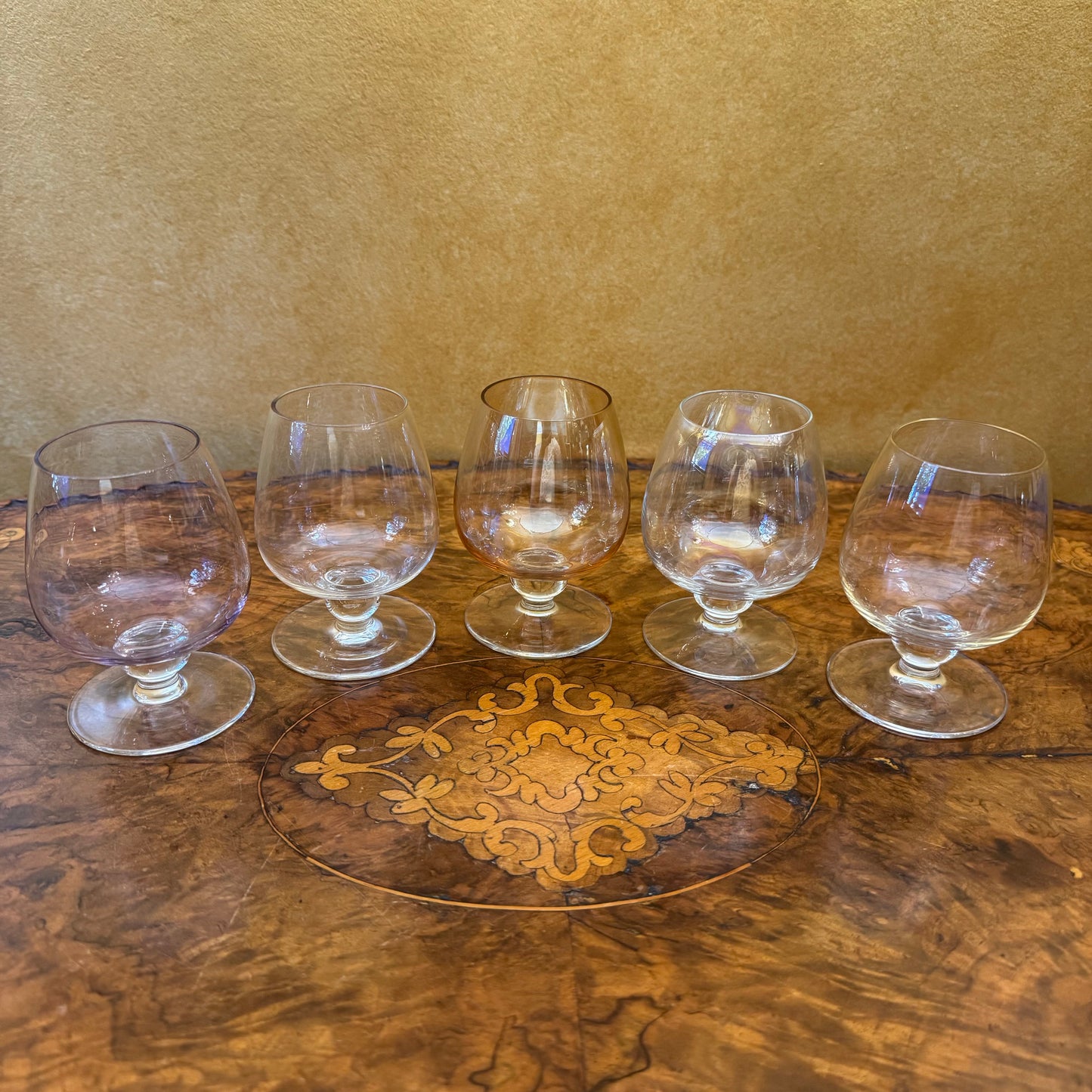 Vintage French Cognac Shot Brandy Snifters Set 