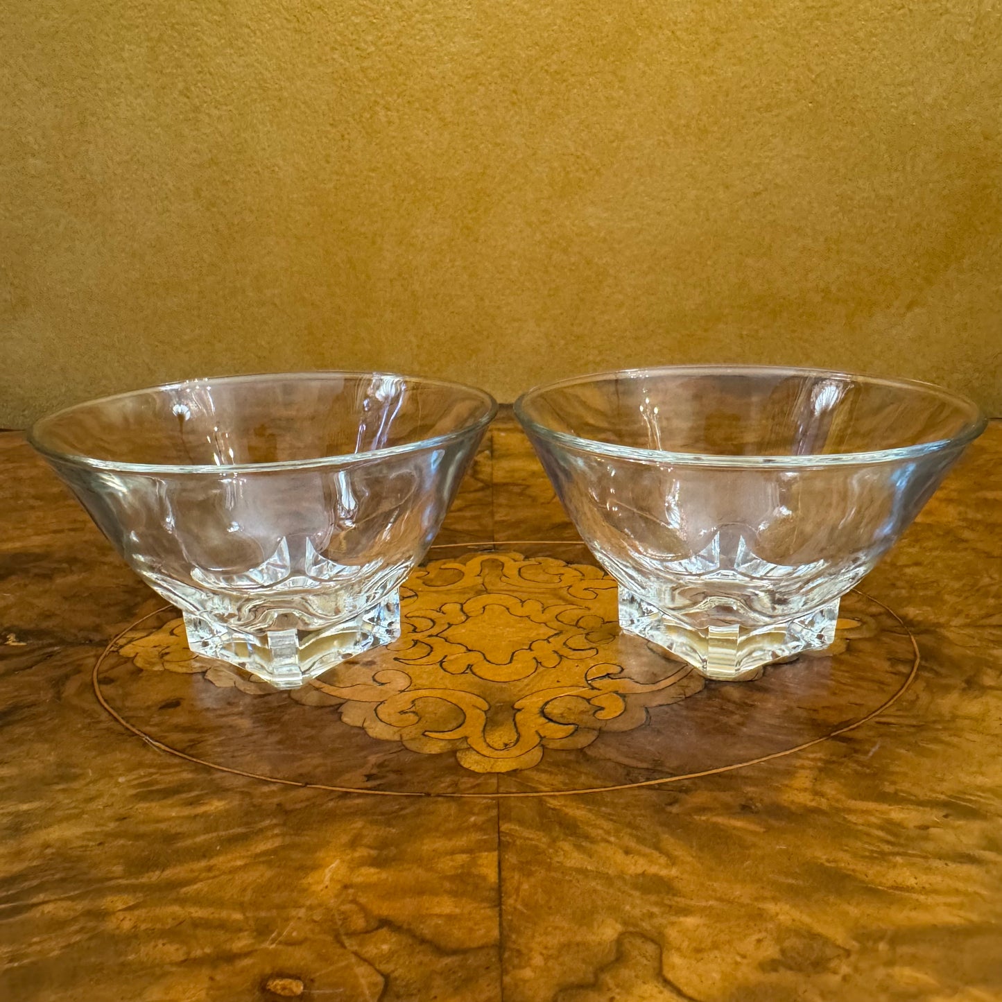 Vintage French Glass Dessert Bowls