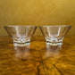 Vintage French Glass Dessert Bowls Pair 