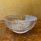 Vintage French Ribbed Glass Bowl 