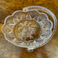 Vintage Glass Bell Basket 