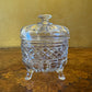 Vintage Glass Bowl With Lid