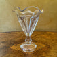 Vintage Glass Curved Edge Sundae Glass 