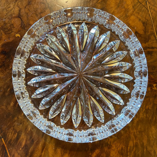 Vintage Glass Cut Dish
