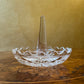 Vintage Glass Cut Ring Holder 
