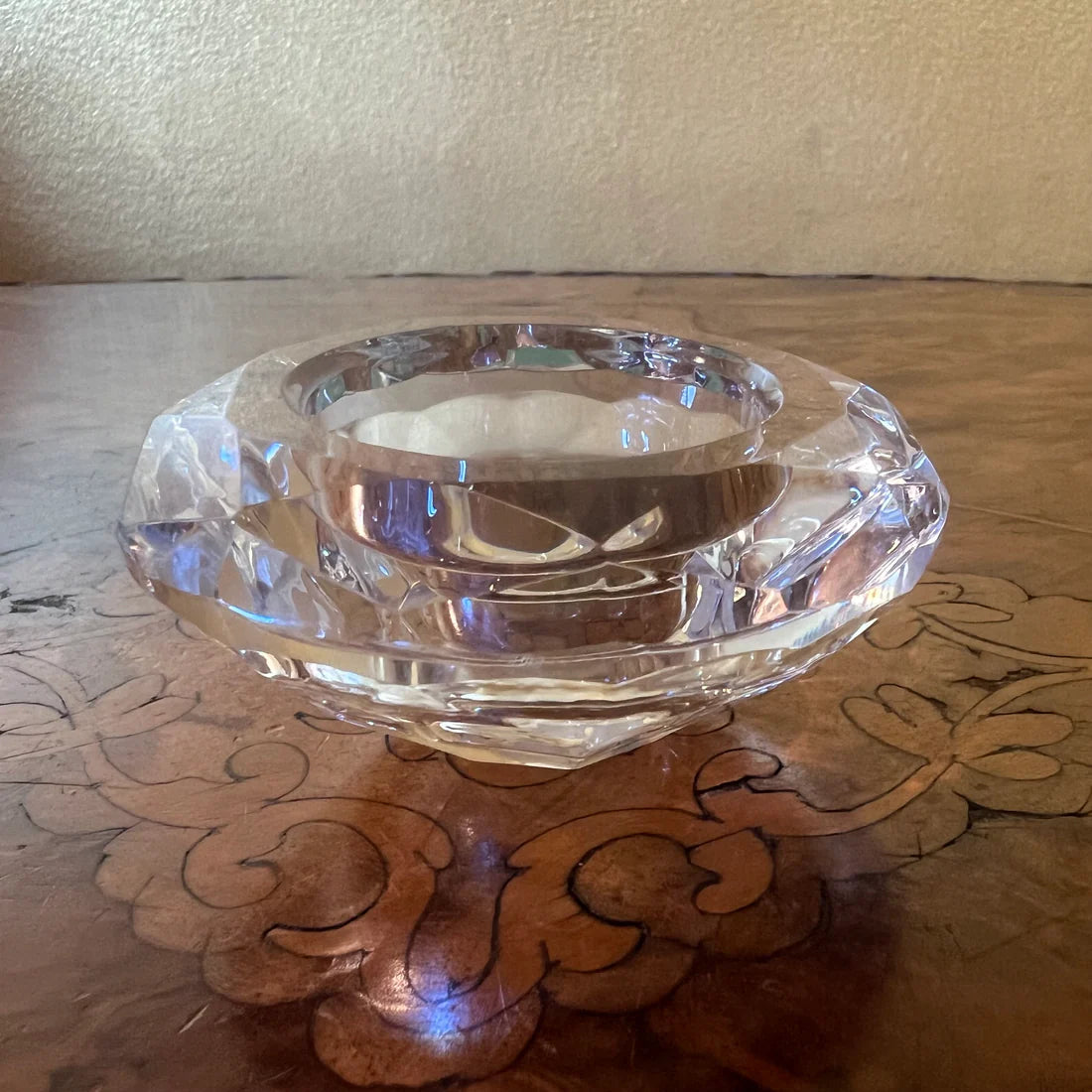 Vintage Glass Candle Holder