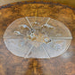 Vintage Glass Floral Detail Large Platter 